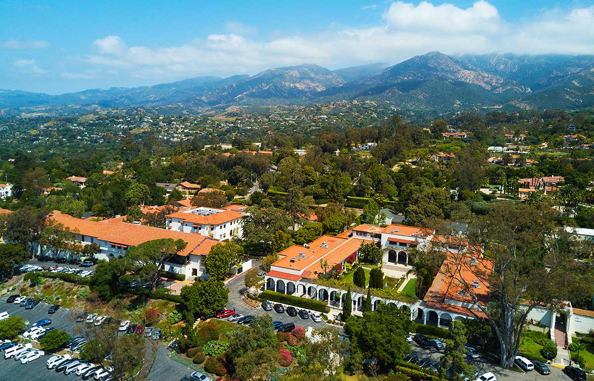 Aerial view of Towbes commercial properties in California.